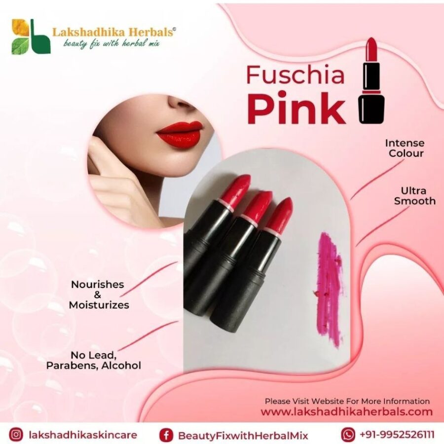 Fushia Pink Lipstick