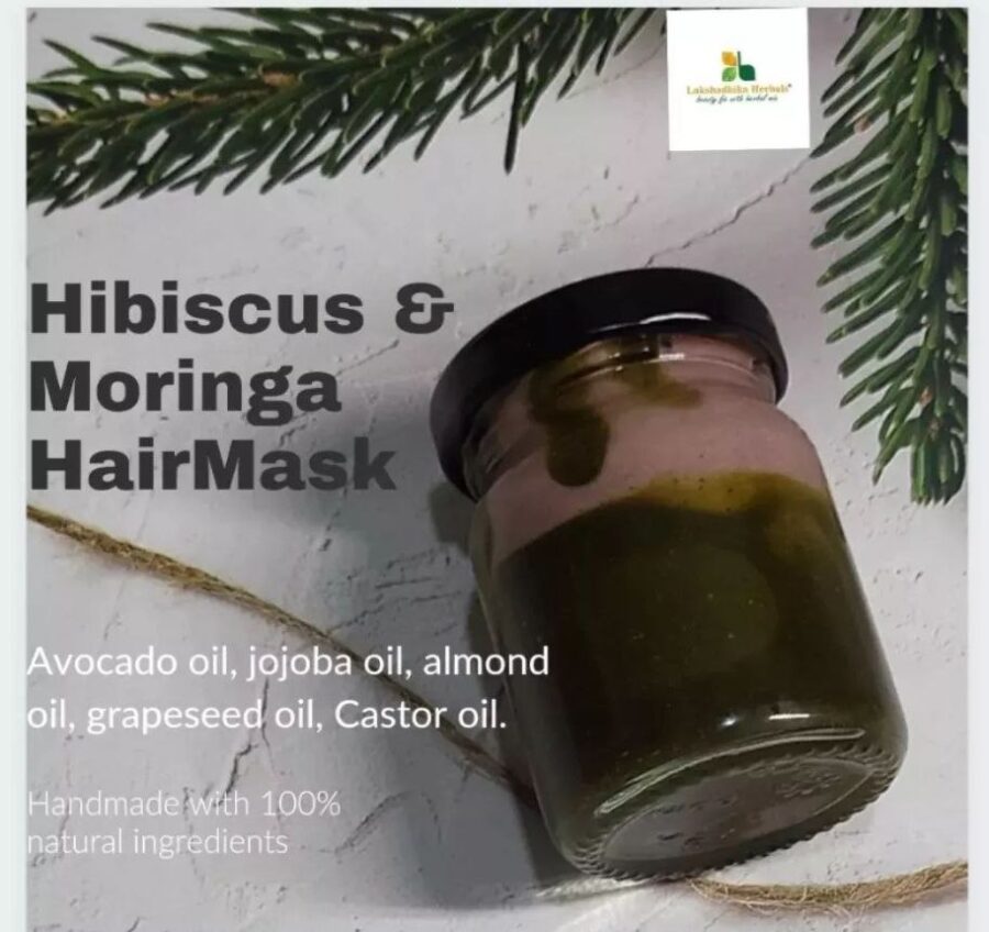 Hibiscus Moringa Hair Mask