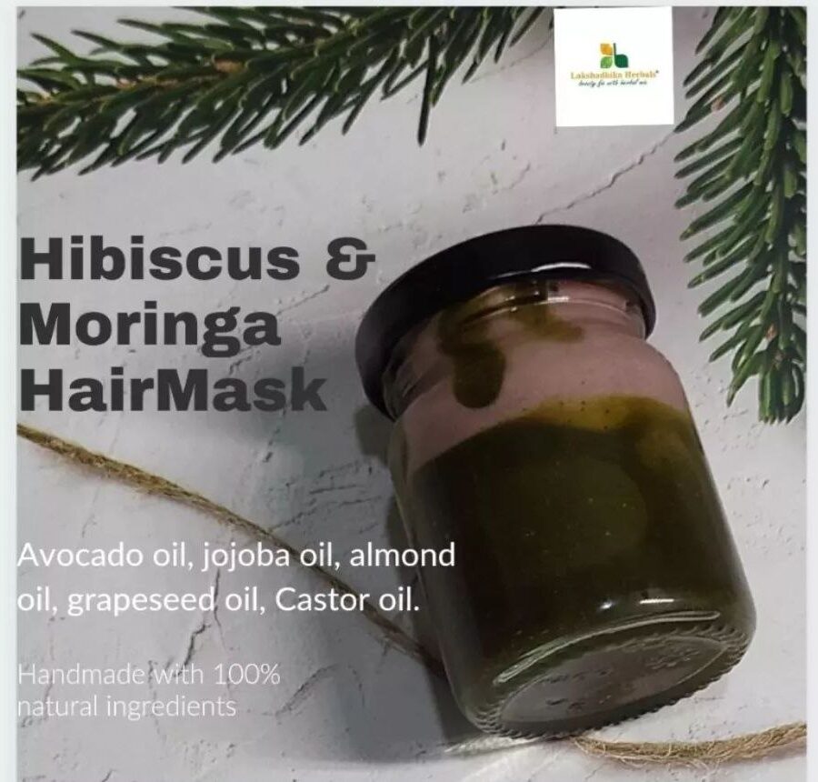 Hibiscus Moringa Hair Mask