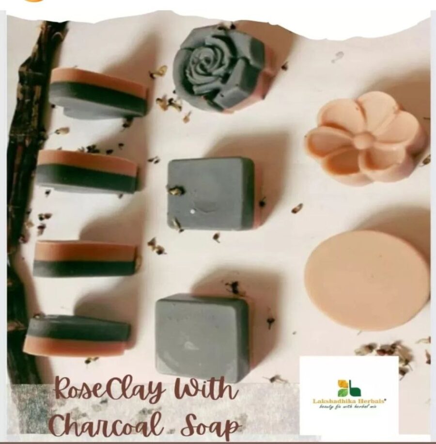 Rose Clay Charcoal Soap